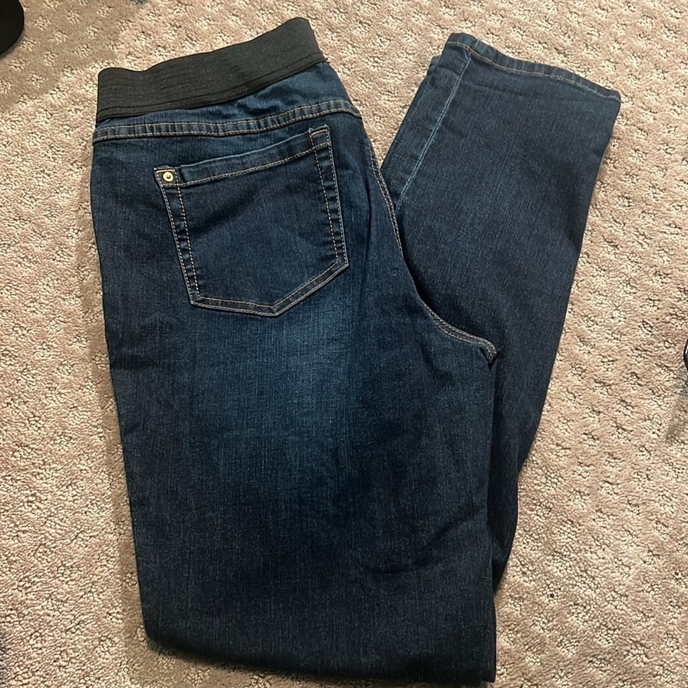 INC international concepts Blue Denim Jeans with Black Waistband